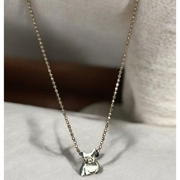 Alex Woo Sterling Silver French Bulldog Pendant Necklace Designer Frenchie Dog - Picture 4 of 16
